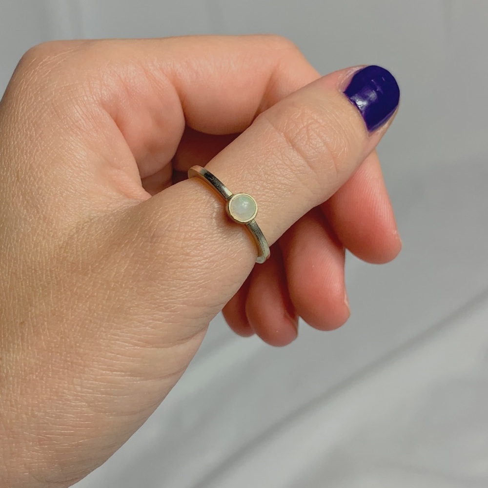 KENDRA SCOTT STACKABLE IRIDESCENT ROUND RING